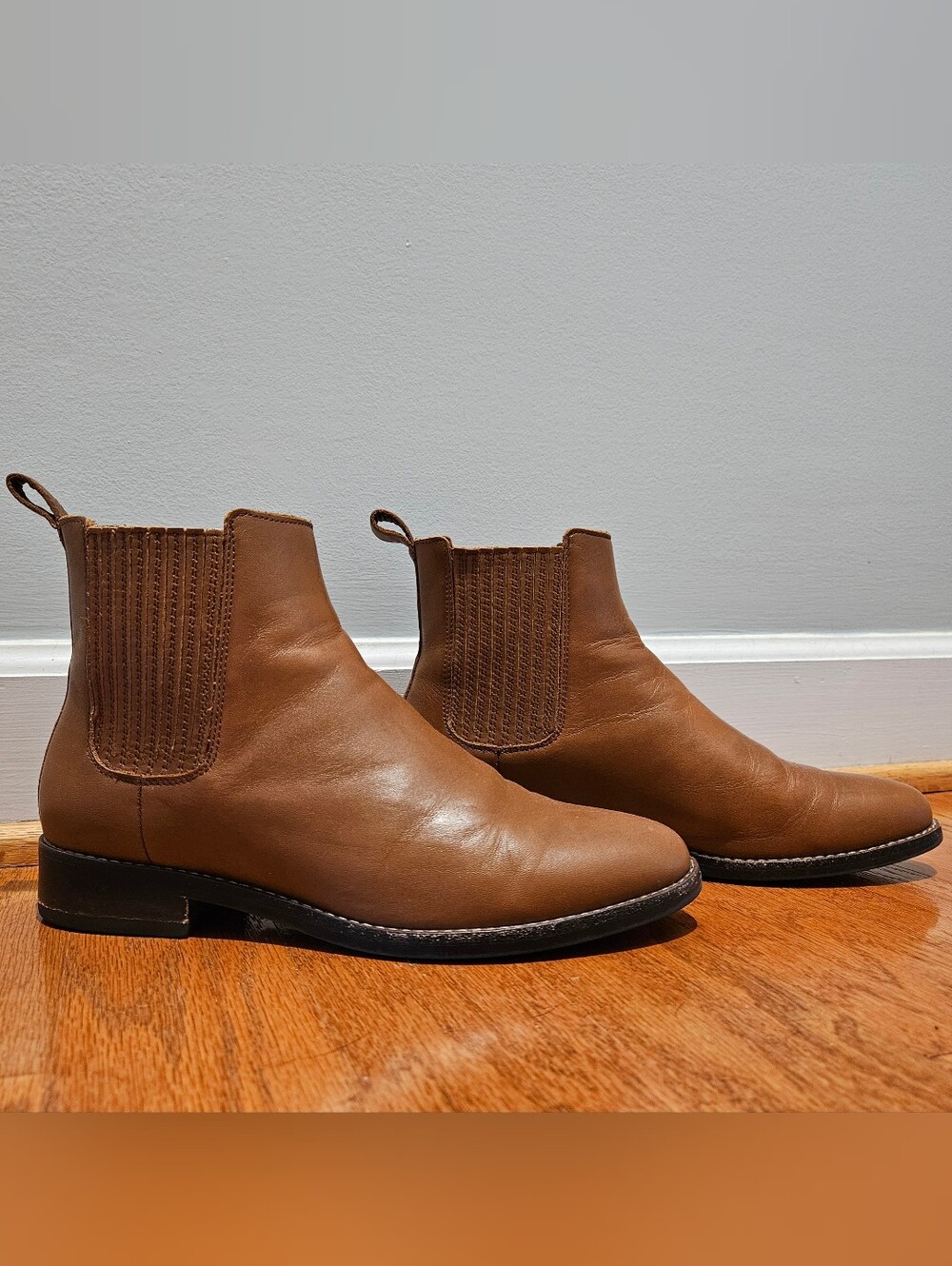 Thursday Boot Company Women's Tan Leather Chelsea Ankle Boots